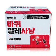 바퀴벌레사냥 속효성 바퀴벌레연막 훈증약 개미 날벌레 숨어있는 해충까지, 20g, 1개