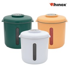 [TV홈쇼핑정품 찜케어] 라이녹스 쌀벌레방지 강력밀폐 진공 쌀통 쌀보관통 10kg, 01_그린