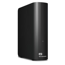 웨스턴디지털 엘리먼트 WD 8TB Elements Desktop Hard Drive USB 3.0 WDBWLG0080HBK-NESN, 검정색