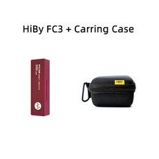 HiByFC3 MQA 인증 동글 USB DAC 디코딩 오디오 헤드폰 앰프 DSD128 SE 안드로이드 iOS Win10 용 35mm 출력, Red 1 Bag 1, 04.빨간색 1 가방 1, 1개 - hibyfc3