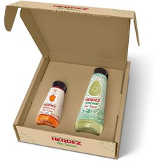 HERDEZ 핫소스 버라이어티 2팩 - 아보카도 핫 소스 355ml12온스 하바네로 141.7g5온스 진짜 아보카도와 고추로 제작 애호가를 위한 선물 팩 모든 식사에 적합 427, 2개, 355ml