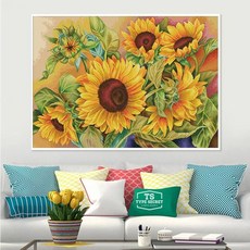 실십자수해바라기