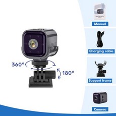 무선 미니 카메라 HD 1080P 와이파이 적외선 야간 카메라 960mAh 모션 감지 홈 보안 감시 비디오 녹음기 AS03, 1) Only Camera, 1개