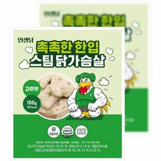 인생닭 촉촉한 한입 스팀 닭가슴살 고추맛, 50개, 100g