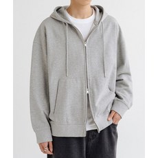LEMAIN SECOND 2WAY 오버핏 스웨트 후드 집업 [그레이]
