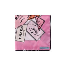 [프라다] 스카프 실크 로고 패턴 1FF001 2DGY F0028 : ROSA