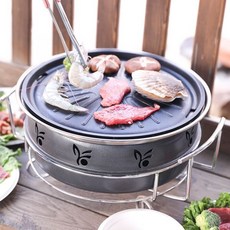 1인 화로 캠핑화로 주물 그물망 개인 가정용 가성비 일본식 중국식 2인 화로구이, 본체
