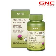 GNC 밀크씨슬 위드 B 컴플렉스 36g, 60정, 1개
