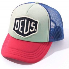 DEUS EX MACHINA 데우스 엑스 마키나 BAYLANDS TRUCKER 메쉬 캡 DMS07875 캡 모자 [BLUE-RED]