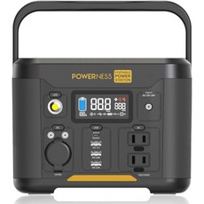  파워니스 휴대용 파워 스테이션 하이커 U300 태양광 발전기 296Wh 배터리 2x300W AC 콘센트서지 600W 및 야외 캠핑용 PD 60W InOutput, Hiker U300(296Wh) 