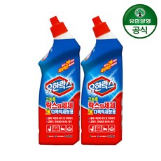 유한락스 멀티액션 락스와세제 고농축 다목적세정용, 2개, 755ml