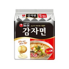 농심 쫄깃한면발 깊은국물 풍미 농심감자면 간식필수 건강한한끼 117g, 1팩