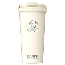 파리생제르망 PSG 데일리 이지 오픈 원터치 텀블러 550ml, 아이보리, 1개