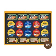 목우촌 햄 2종(돔베 생돼지) 참치 3종 통조림 LG 맛있는 햄복합 69호 LG선물세트, 5개