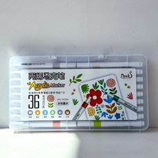 펜피크 penpeck 마카펜 아크릴펜 유리 금속 거울 수성 펜 원형그립 다용도 멀티드로잉, 12색