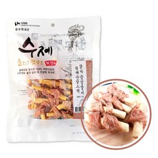 수제 올리고 펫푸드 국내산 무첨가 강아지 수제간식, 2개, 황태순살스틱 닭가슴살말이 130g, 130g