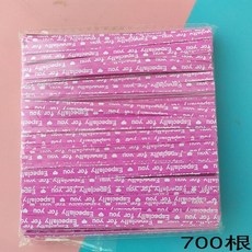 700Pcs/pack 9cm Candy Colored Paper Cable Ties Gift Packing Wrapping Party Wedding Bakery Cookie, Pink, Lollipop tie, 700개