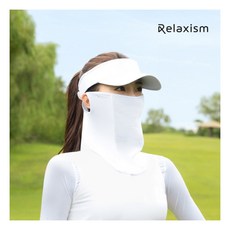 [릴렉시즘] [단품/하프매쉬]입는 자외선 차단 쿨링 마스크1장(화이트/블랙)