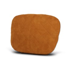 케이엠모터스 1+1 리얼빵빵 차량용 목쿠션, 퀼팅고급형 리얼빵빵/연브라운(2P), 2개