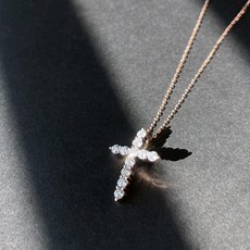 모이사나이트십자가목걸이