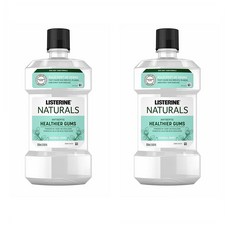 Listerine Naturals Healthier Gums 리스테린 네츄럴 헬시어 검즈 가글 허벌 민트 500ml 2팩, 단일상품
