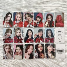 [국내 히트 상품 무료배송]여자 아이들 G-IDLE 미니 6집 I feel 앨범 포토카드18장, jkl-18장 - 히트필