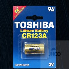 JHCO 도시바 리튬배터리 123A 1 알 건전지약, 1개, 1개입