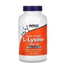 나우푸드 엘라이신 L-리신 1 000mg 250정 L-Lysine, 1개