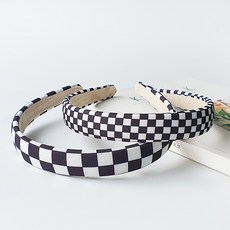체커보드머리띠
