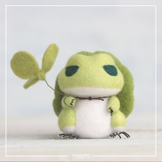 개구리양모인형