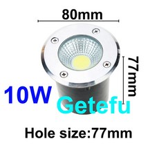 지하 스팟 광장 정원 110V 경로 조명 220V 10 조경 야외 램프 묻힌 그라운드 COB IP68 LED 12V 마당 개 10W 플로어 15W, 80mm 10W 10PCS, DC12V blue, 10개