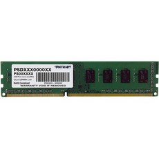 해외Patriot+Memory Patriot Signature 4 GB PC3-10600 (1333 MHz) DDR3 데스크탑 메모리 PSD34G13332 PRO, 상세 설명 참조0