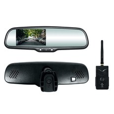Master Tailgaters 4.3인치 LCD 스크린 및 무선 송신기가 있는 10.5인치 OEM 백미러 | 범용 핏 밝기 자동 조절 눈부심 방지 풀 미러 교체 169849, Master Tailgaters 4.3인치 LCD 스크
