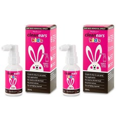 CleanEars 키즈 이어 왁스 스프레이 어린이용 귀지제거제 30ml X2개
