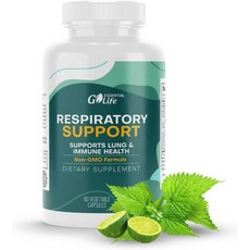 Lung Support Supplement | Respiratory Support and Defense for Lung Cleanse and Health with Vitamin C