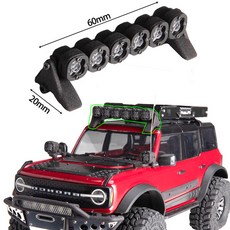 백미러 범퍼 펜더 전등갓 배기 파이프 섀시 창 네트 Traxxas Trx4m 1/18 Trx4m Bronco Rc 자동차 업그레이드 부품, DJ-1290, 1개