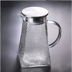 우리글라스 웨이브 스텐캡 가정용 냉장고 유리 물병 내열 직화가능 1.2L, 1개, 1200ml, 불투명
