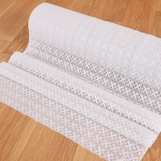 데코리아 북유럽풍 레이스 식탁보 방수코팅 테이블보 테이블커버, 폭 50cm * 길이 2m, FL2990 화이트, 1개