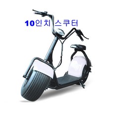 10인치 최신형 전기 스쿠터 전기 오토바이 전동 2륜 골프 바이크, Black
