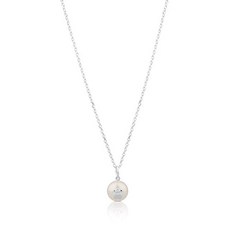 [꿈꾸는직구]진주목걸이 TOUS Sweet Dolls 925 실버 펜던트 목걸이 화이트 중국 담수 교양 진주 5.0 mm 여성목걸이