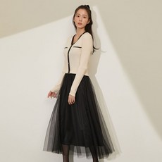 [로엠]여성 롱원피스 골지 스웨터 2in1 원피스 (2colors)_