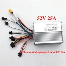 JP 전기 자전거 전기 스쿠터 LCD 가속기 지능형 브러시리스 컨트롤러 36V 48V 52V 60V 350W 800W 신제품