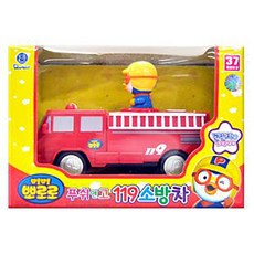 소방차 완구 동우뽀로로푸시앤고 119소방차, 단품, 1개