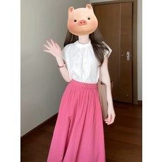 엄마친구아들 정소민 핑크 롱 치마 데일리 스커트 배석류 옷 6화