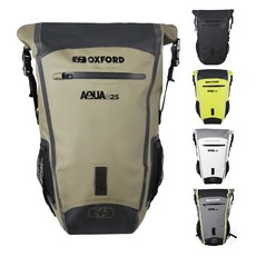 옥스포드 Aqua B-25 Backpack 백팩 오토바이 바이크 모터사이클 라이딩 생활방수 가방, Gr-White