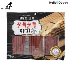 엘비스 헬로도기 참좋은 간식 쫀득쫀득 300g 연어져키 강아지 져키 트릿, 본품, 1개 - 헬로도기