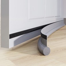 조정 가능한 도어 하단 씰 스트립 Weatherstrip Under Door Draft Stopper Anti-Cold 방풍 갭 차단기 하우스 어쿠스틱 폼, 회색, 95-96cm, 1개