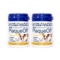 플라그오프 고양이 파우더 영양제, 구강/치석관리, 40g, 2개
