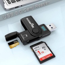 CFexpress A형 및 SD 듀얼 슬롯 카드 리더 USB 3.1 Gen 2 10Gbps 휴대용 CF Express 포함 C to A/C 케이블 Windows/Mac/Linux/, CR5