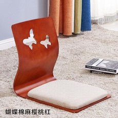 휴대용 침실 소파 의자 앉은 게으른 사람 소파 창문 의자 소형 대여실 심플 가정용 가구Z, 나비 면 마 체 리 레 드